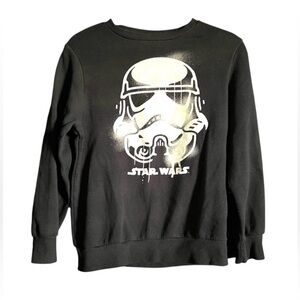 Star Wars Black and White Stormtrooper Crewneck Sweater ~ Glows In The Dark~
